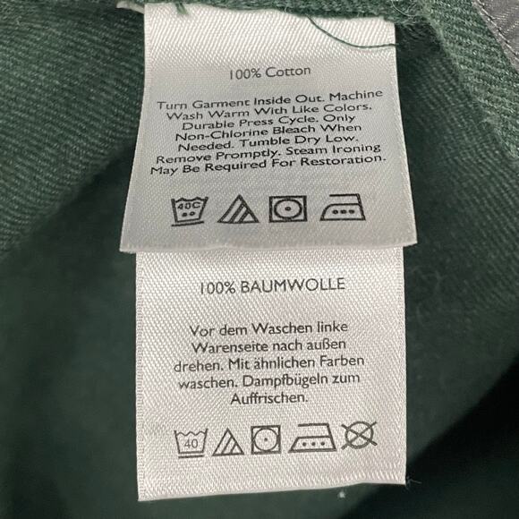 Eddie Bauer Dark Green Flannel Button Up Big and Tall Mens 2XL - Picture 8 of 8